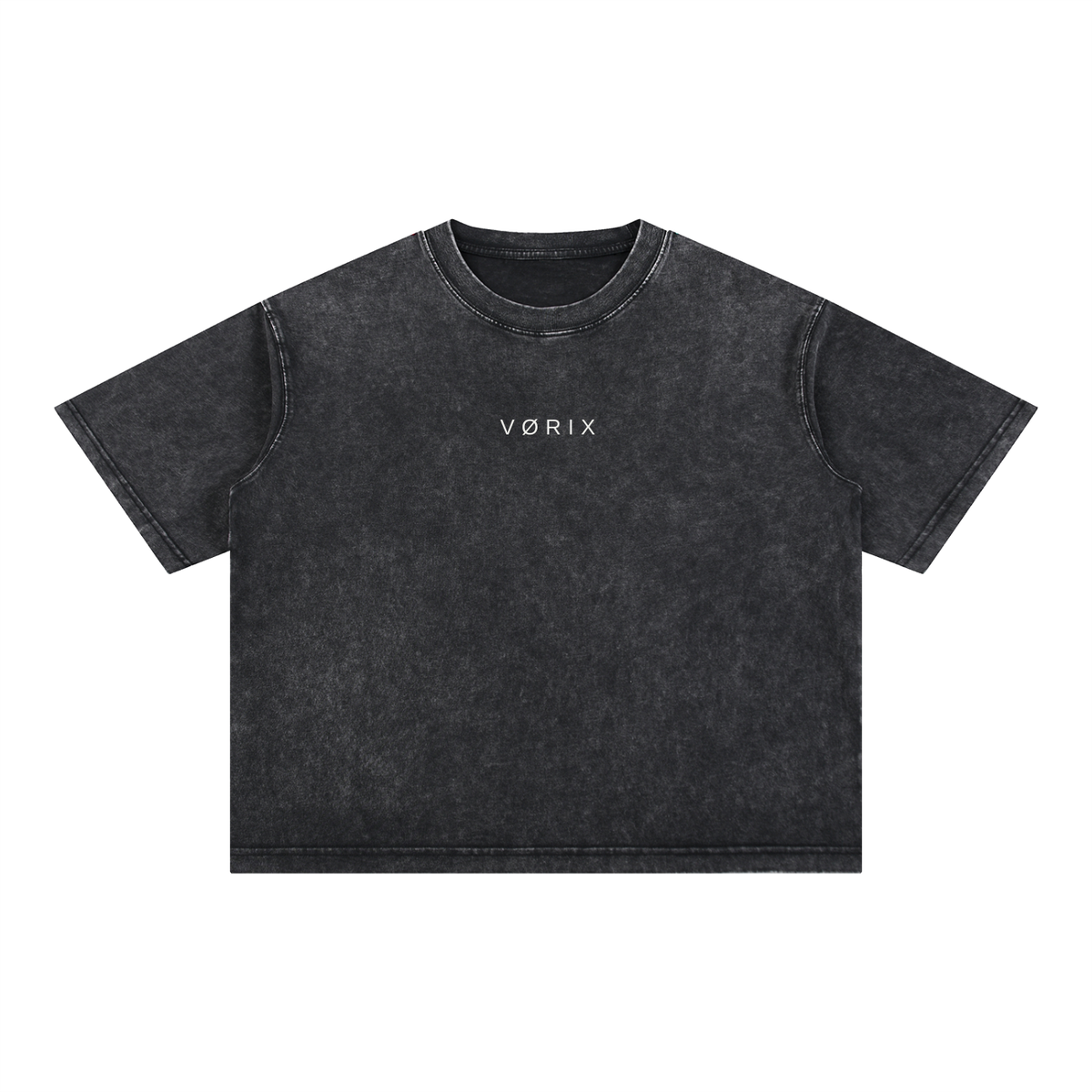 VORIX Division / 002 oversized T-shirt in Black, front view
