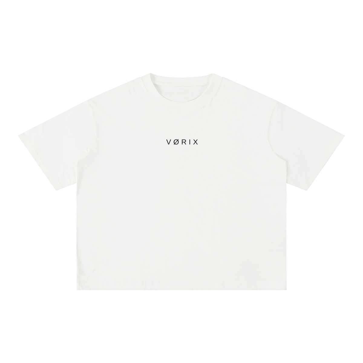 VORIX Division / 002 oversized T-shirt in White, front view