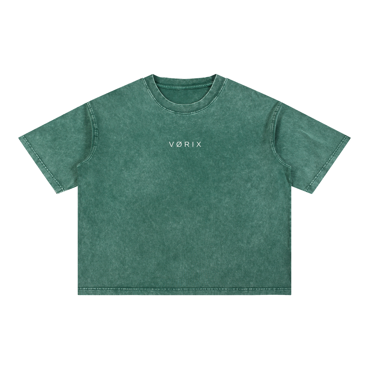 VORIX Division / 002 oversized T-shirt in Dark Green, front view