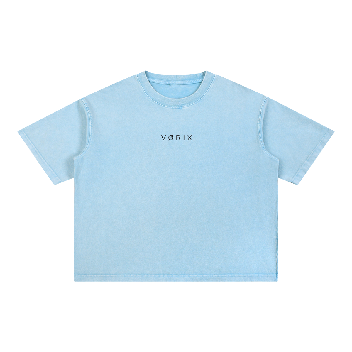 VORIX Division / 002 oversized T-shirt in Sky Blue, front view