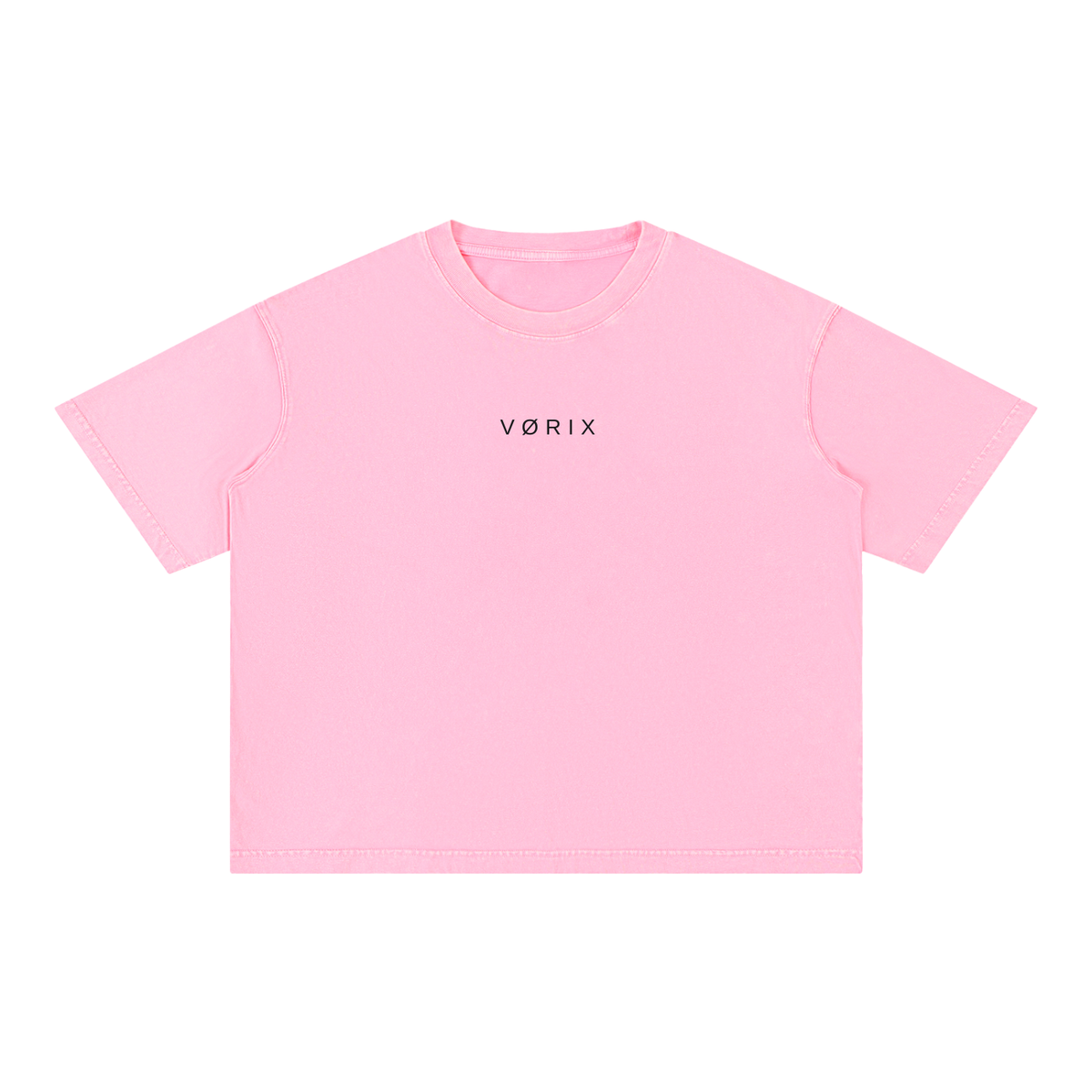 VORIX Division / 002 oversized T-shirt in Light Pink, front view