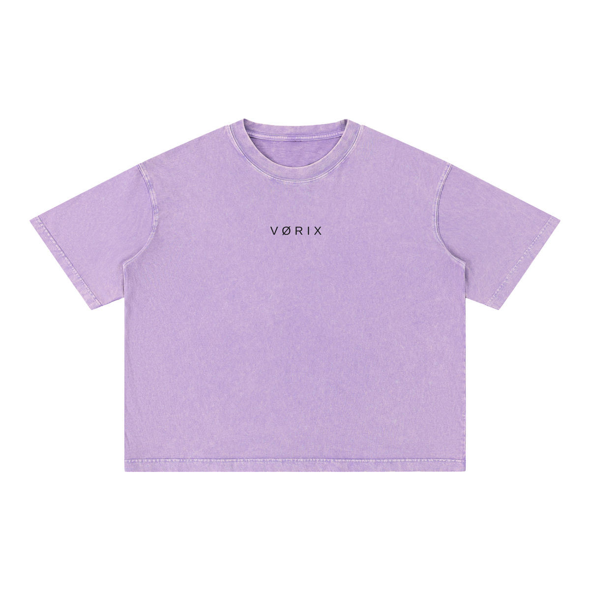 VORIX Division / 002 oversized T-shirt in Lilac, front view