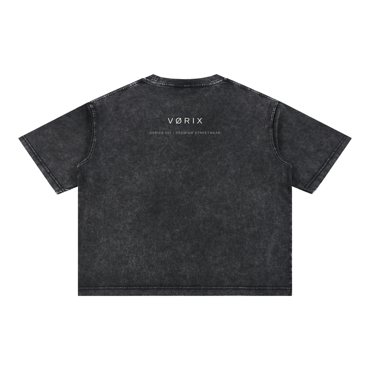 VORIX Noir / 003 oversized T-shirt in Black, back view